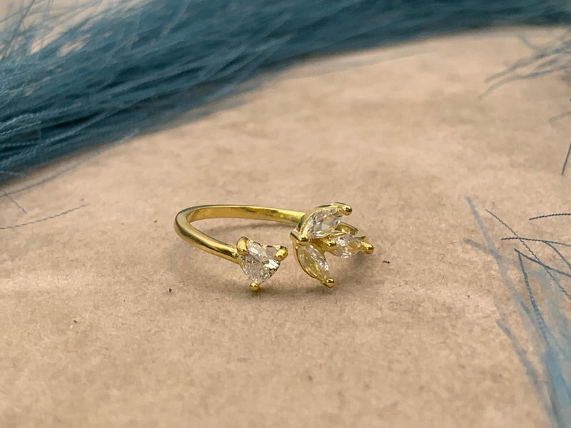 Anello cuore-stella
