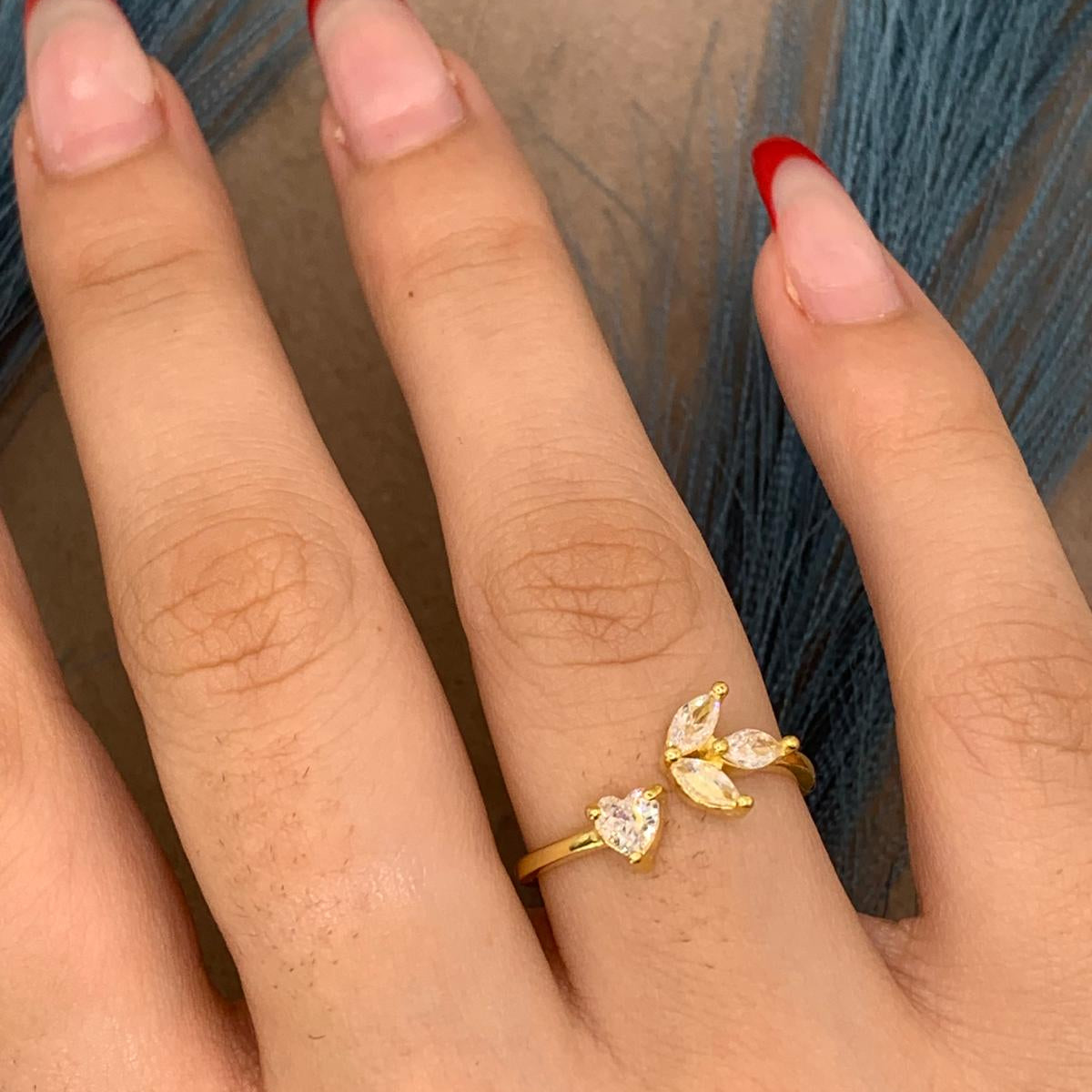 Anello cuore-stella