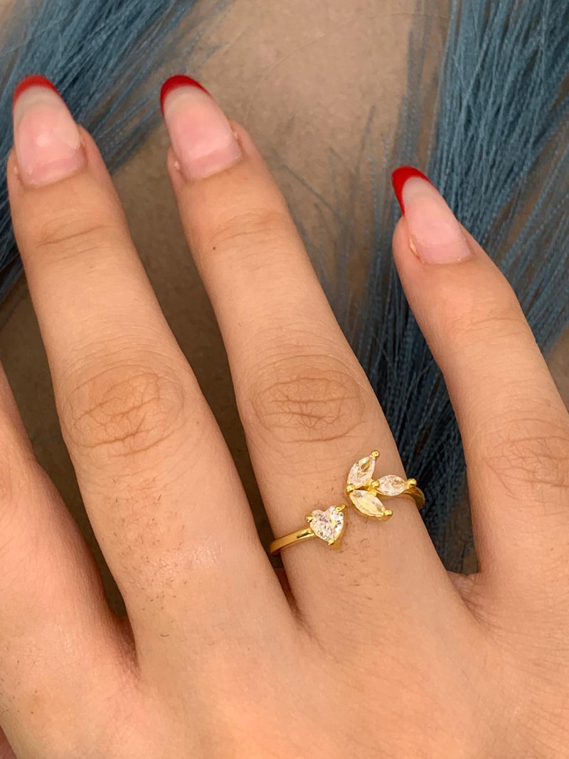 Anello cuore-stella