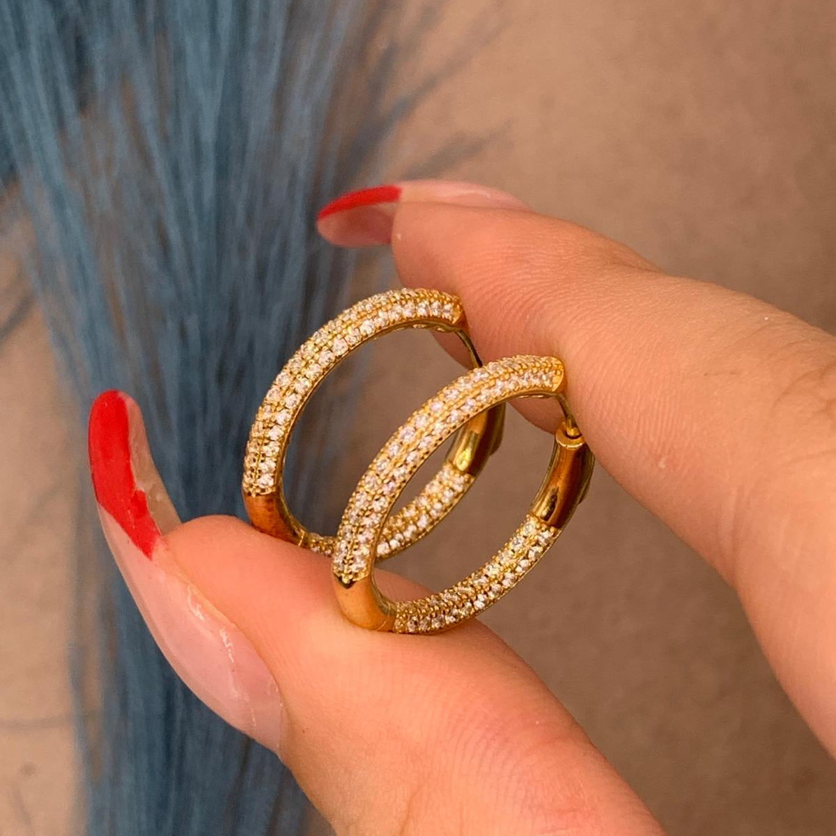 Cerchietti oro zirconati