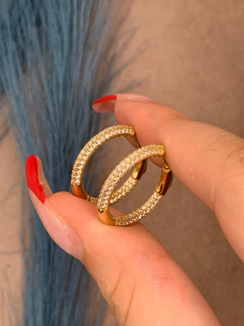 Cerchietti oro zirconati