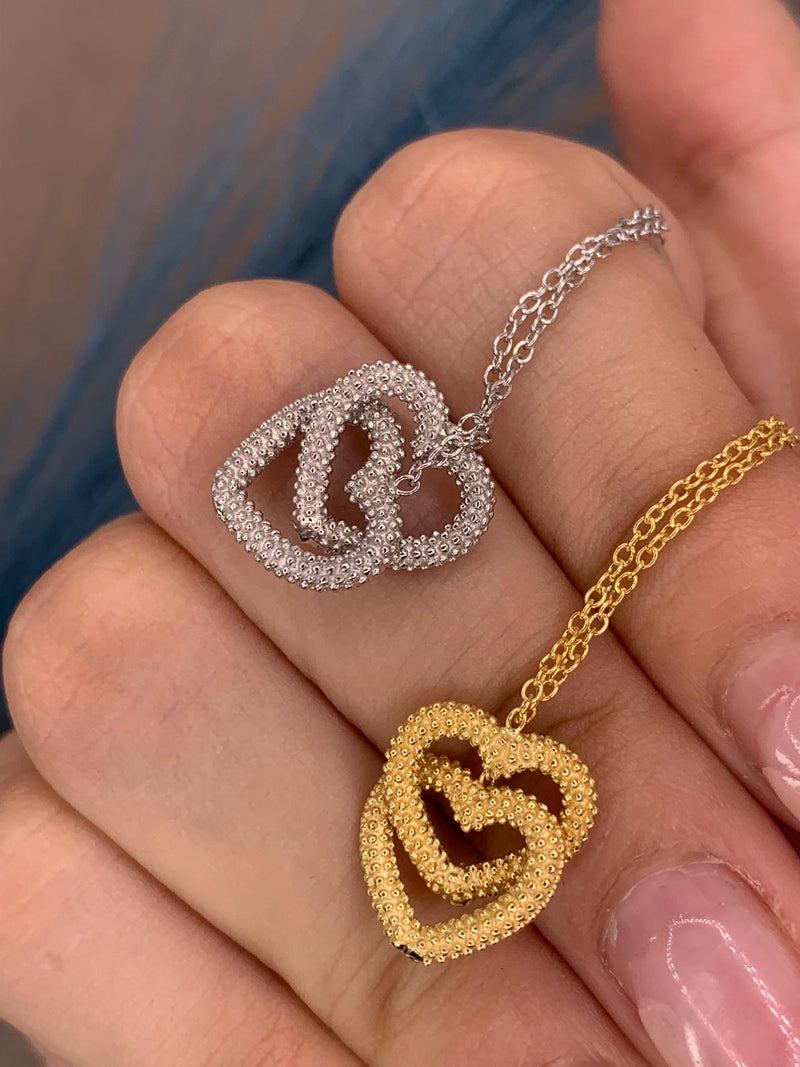 Collana intreccio heart
