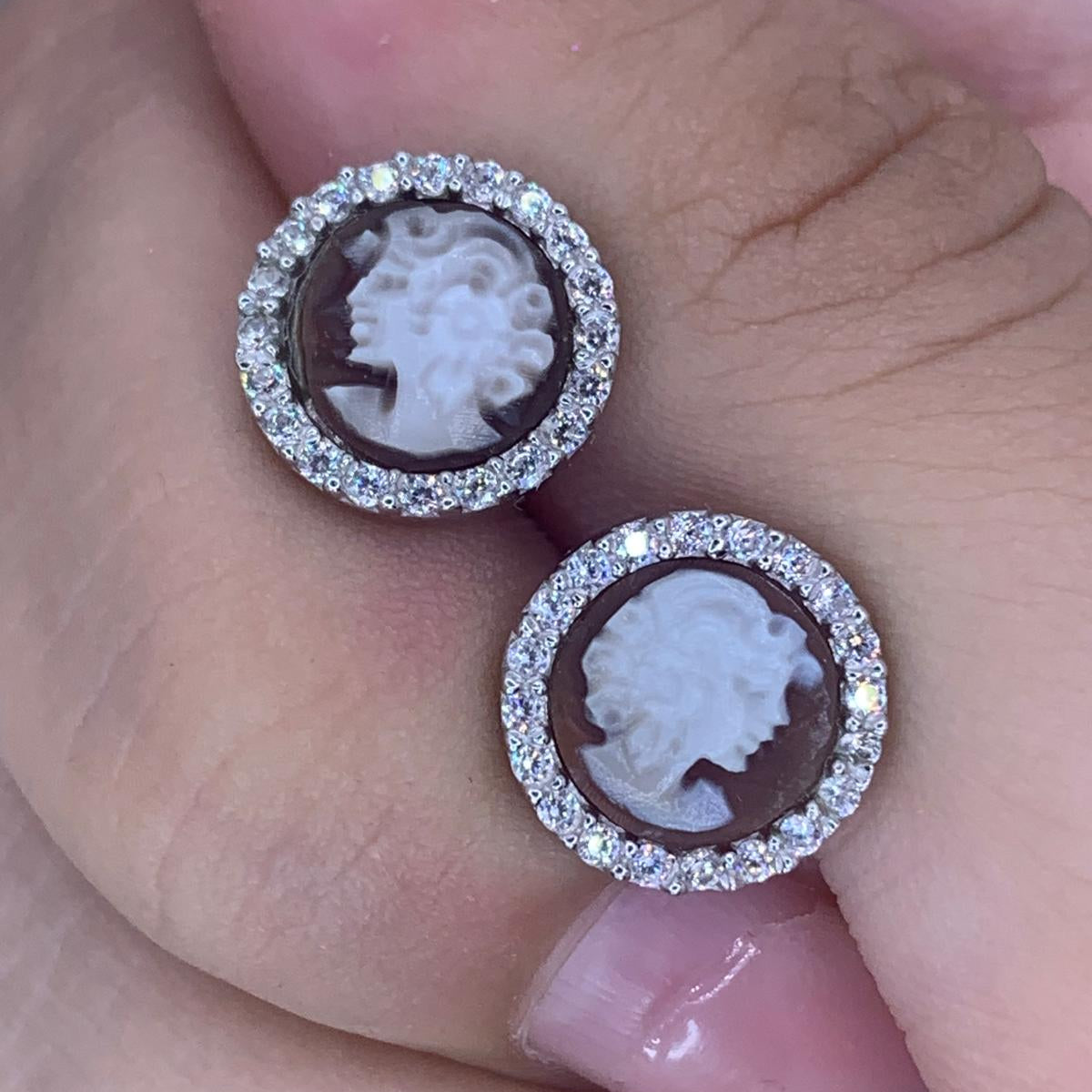 Orecchini cameo