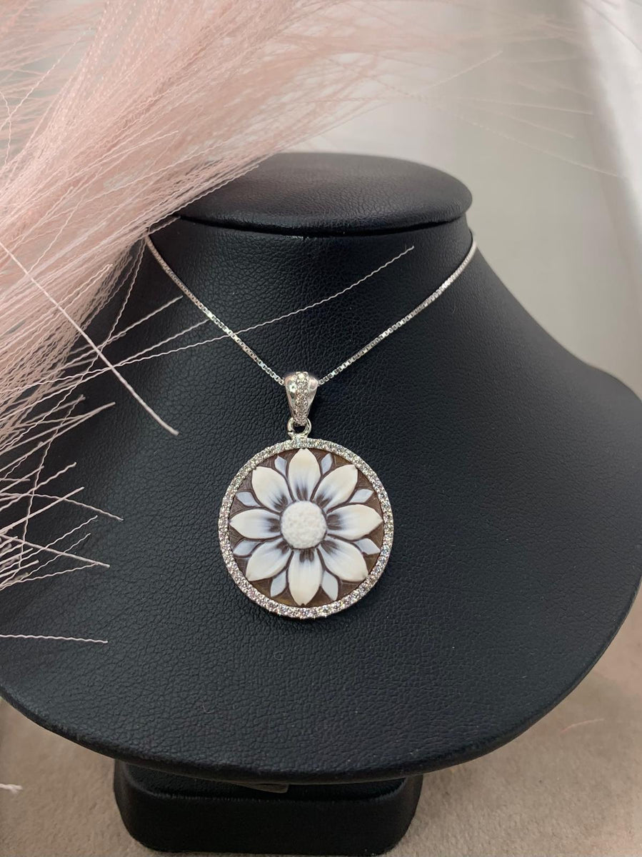 Collana cameo medaglia