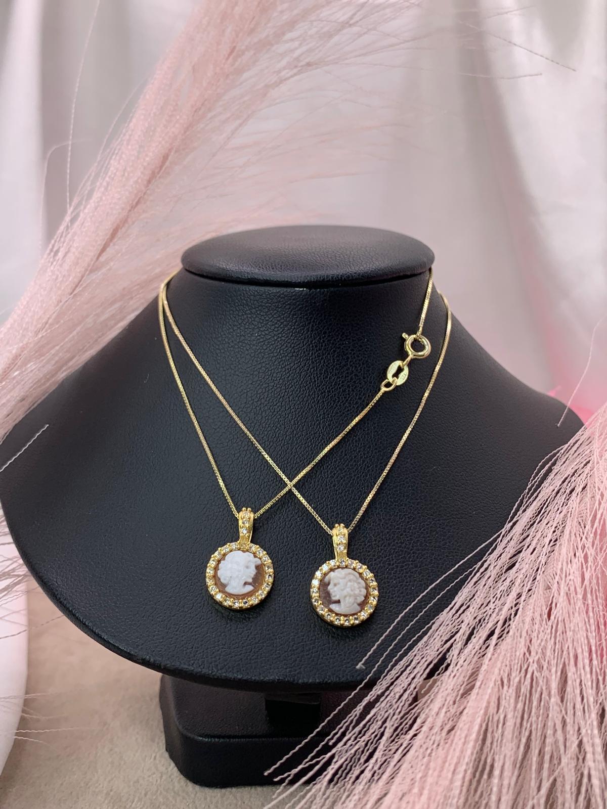 Collana cameo donna mini