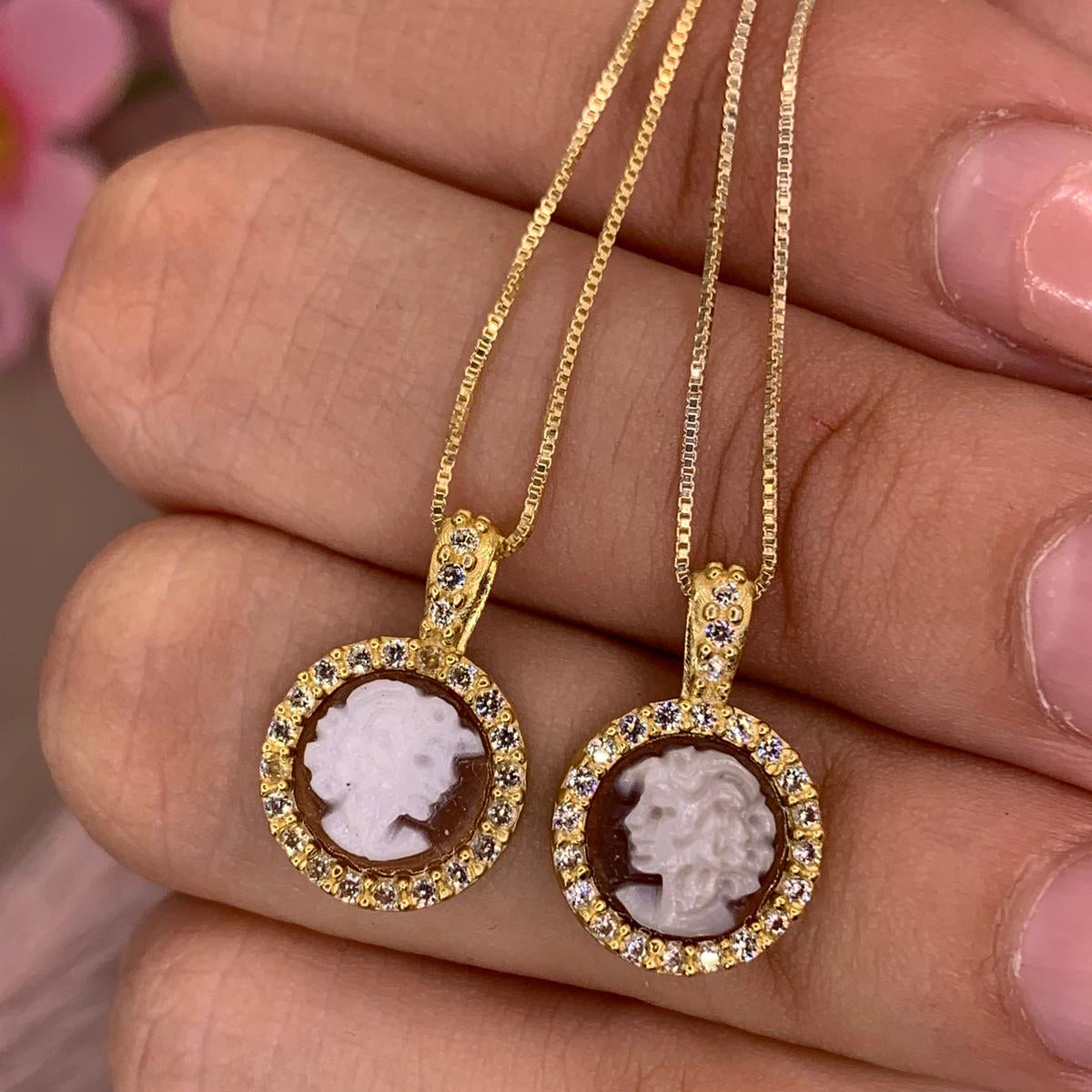 Collana cameo donna mini