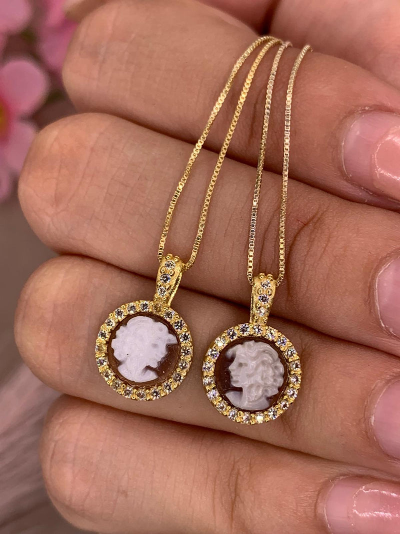 Collana cameo donna mini