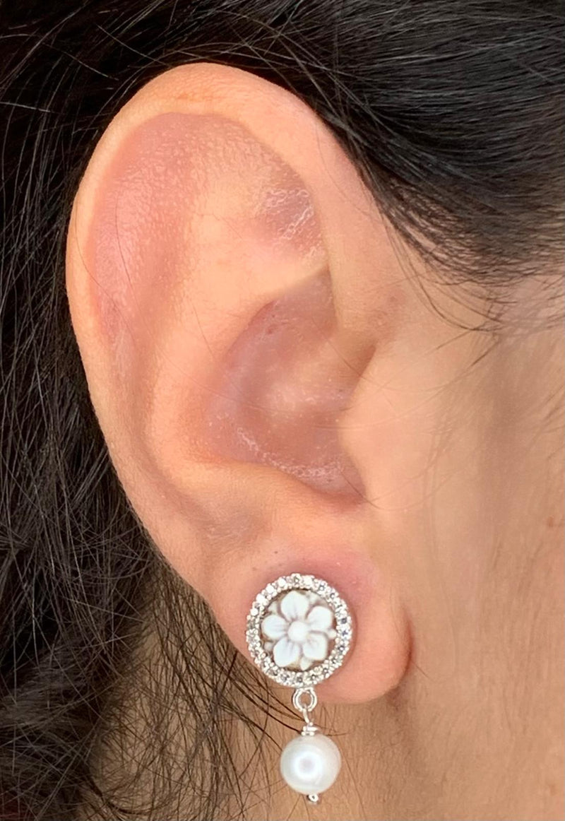 Orecchini cameo pendenti