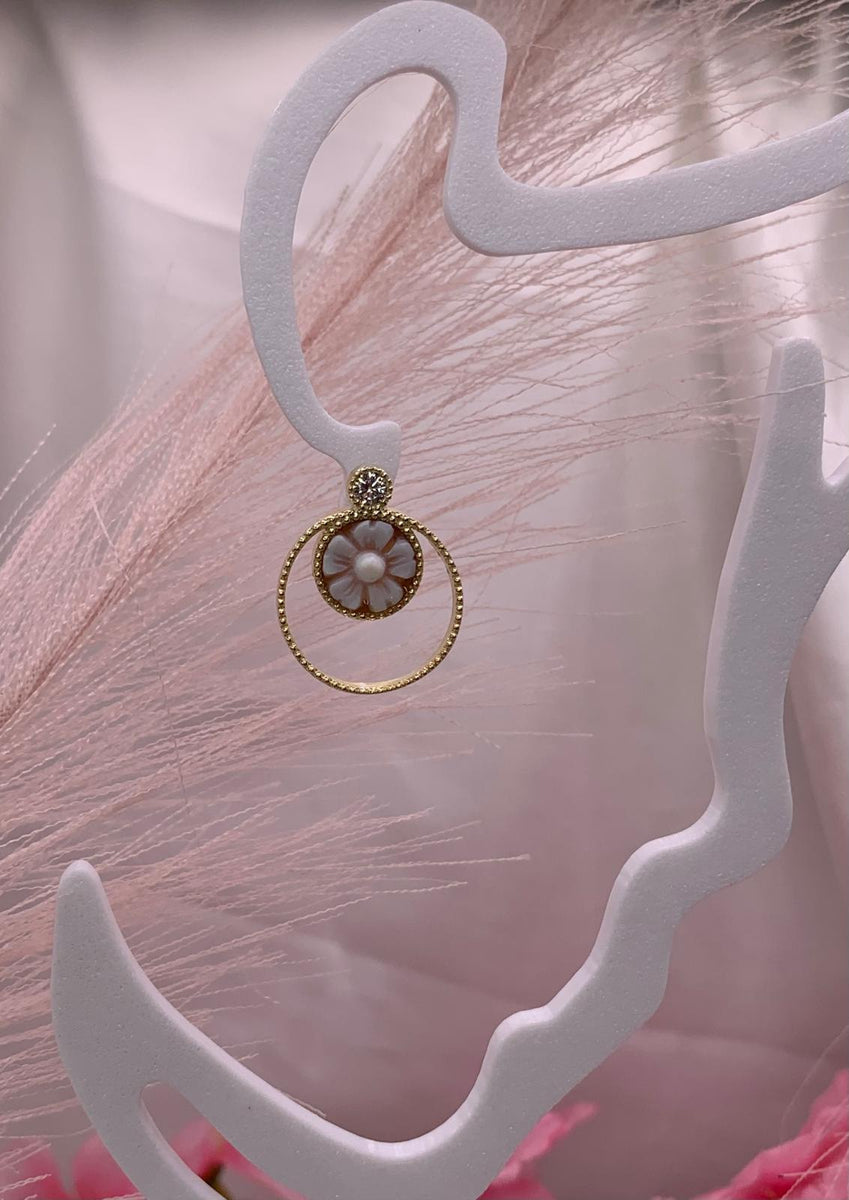 Orecchini cameo circle