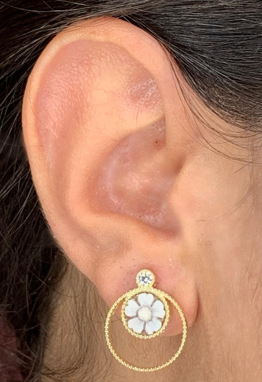 Orecchini cameo circle
