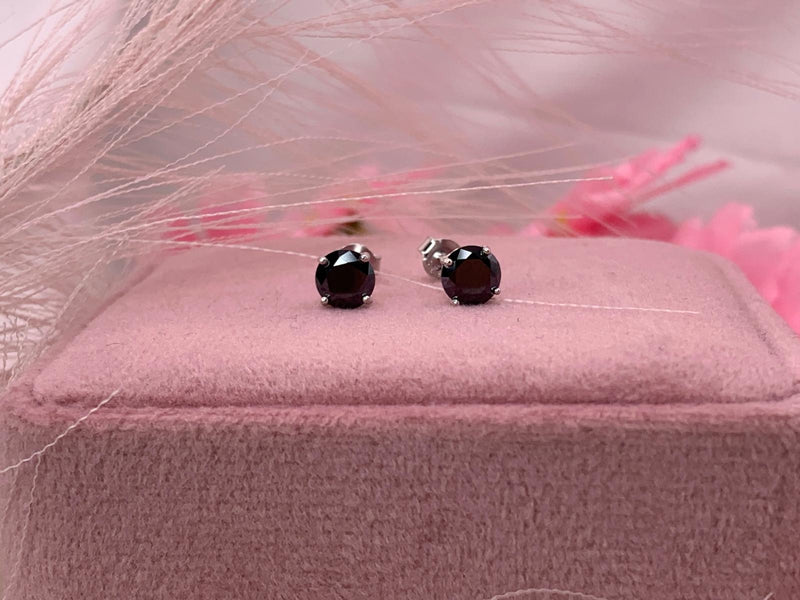 Orecchini m Black 6 mm