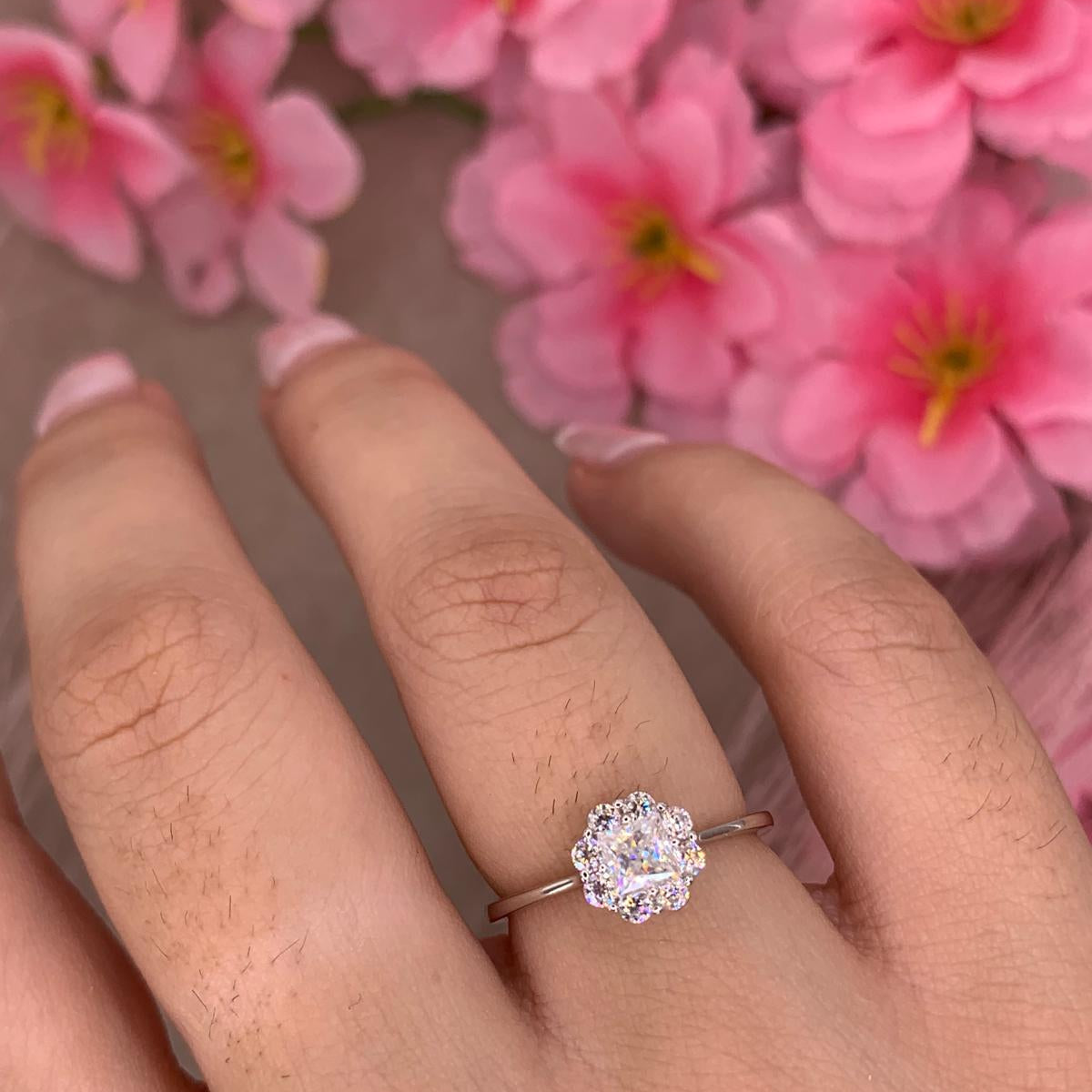 Anello m mini flower