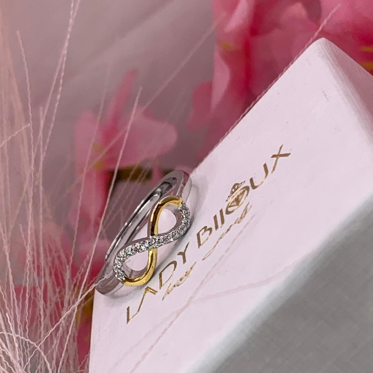 Anello infinity bicolore