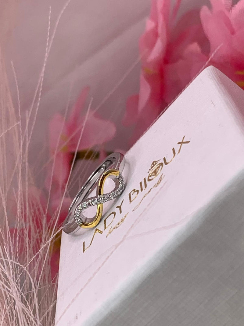 Anello infinity bicolore