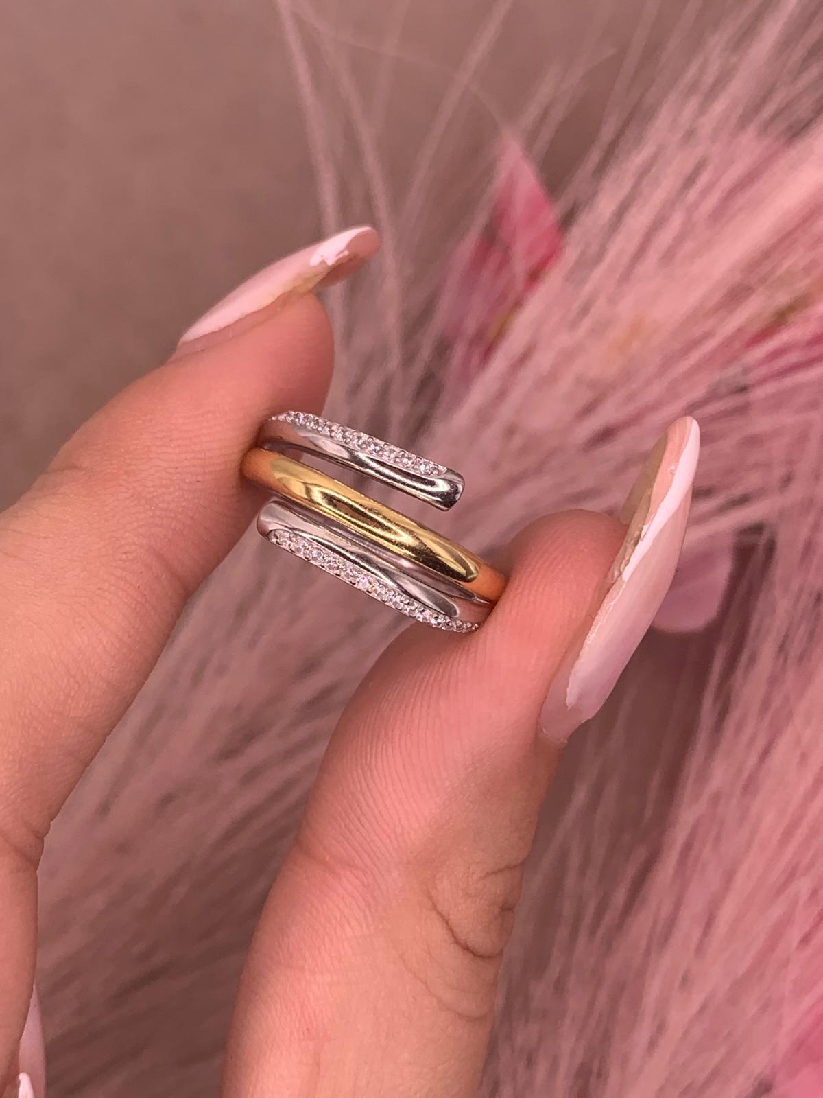 Anello tris bilocore
