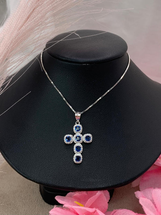 Collana croce arcobaleno