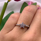Anello flower blu