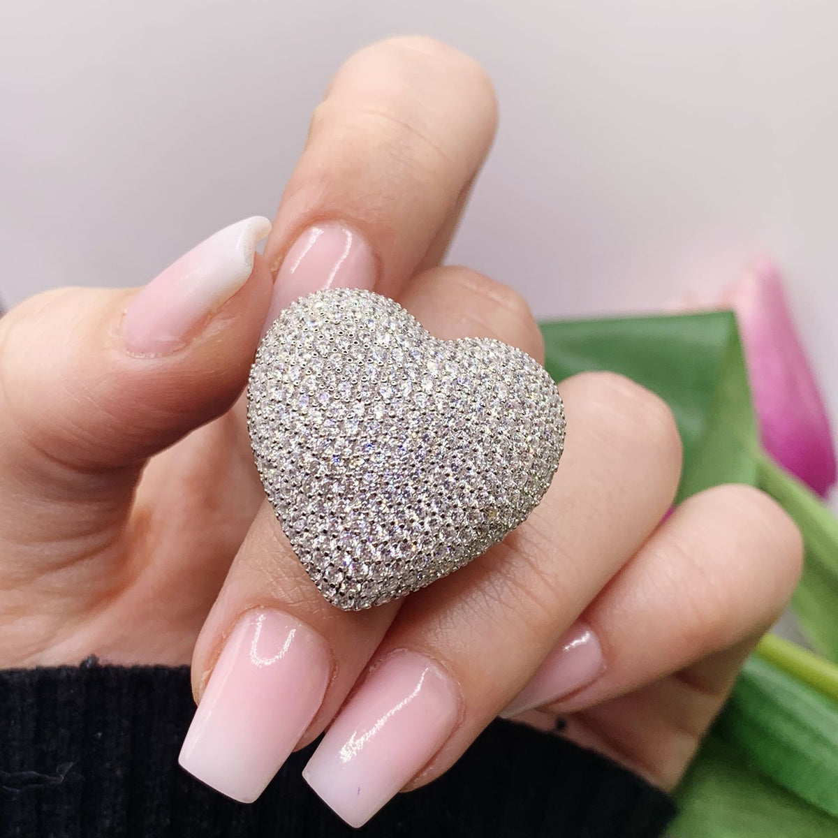Anello mega big heart