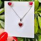 Parure cuore colorato