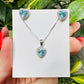 Parure cuore colorato