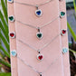Parure cuore colorato