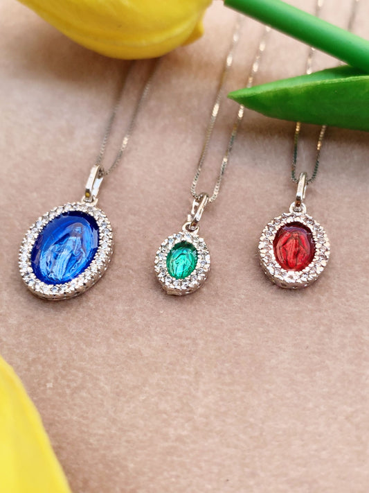 Collana madonnina color