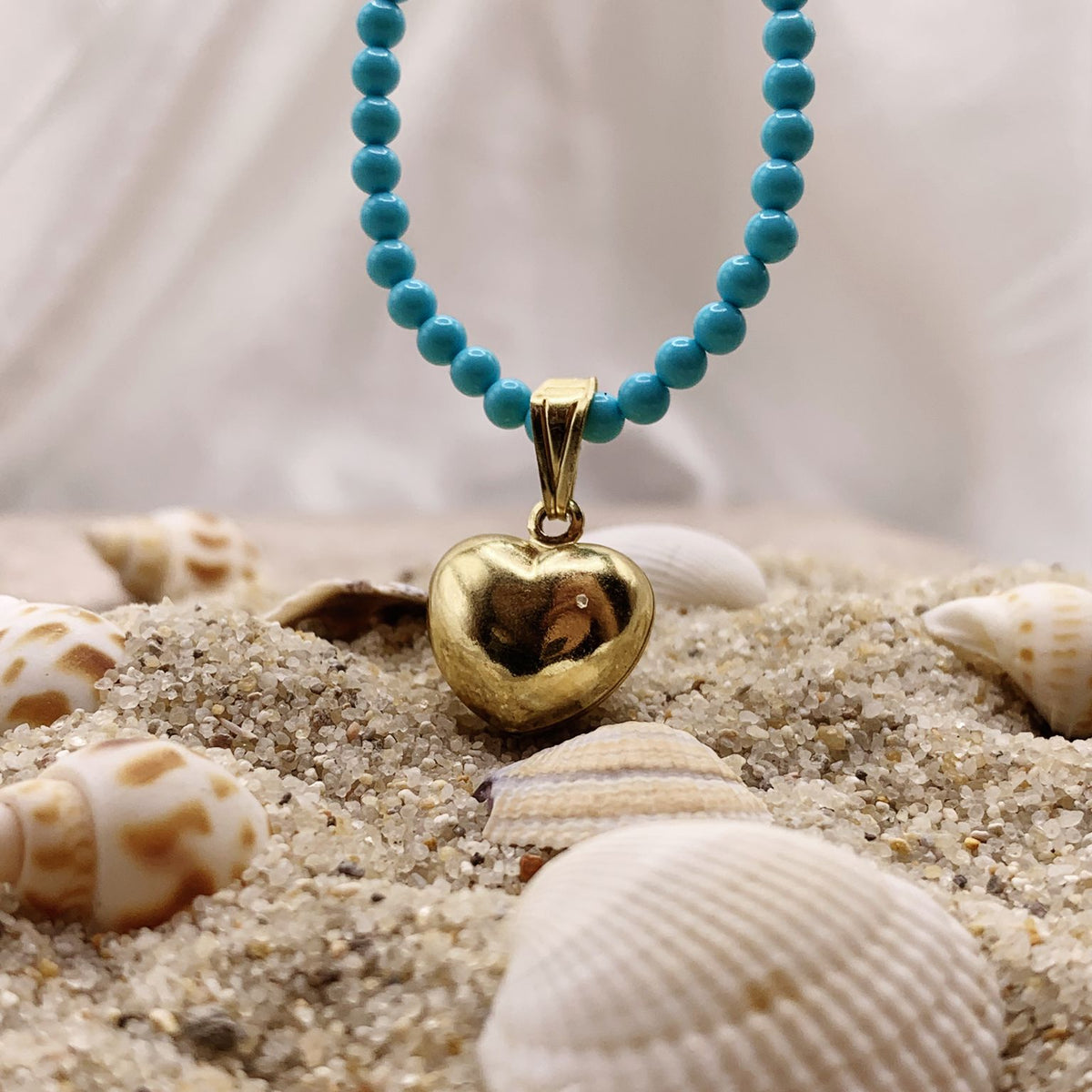 Collana mini turchesina charm
