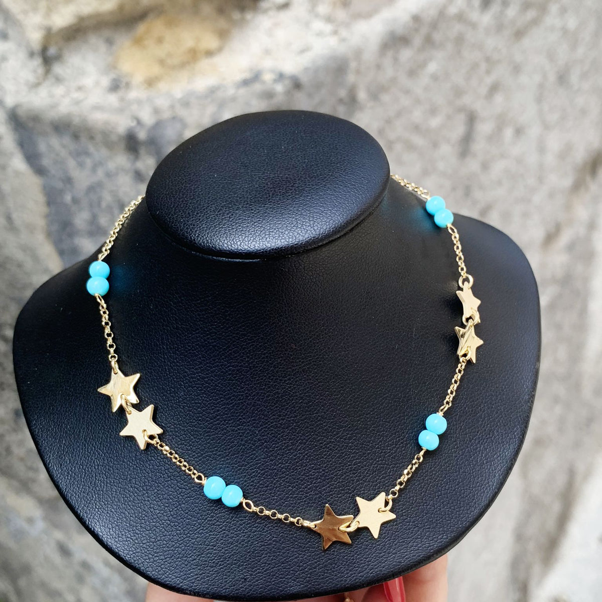 Collana stella turchina