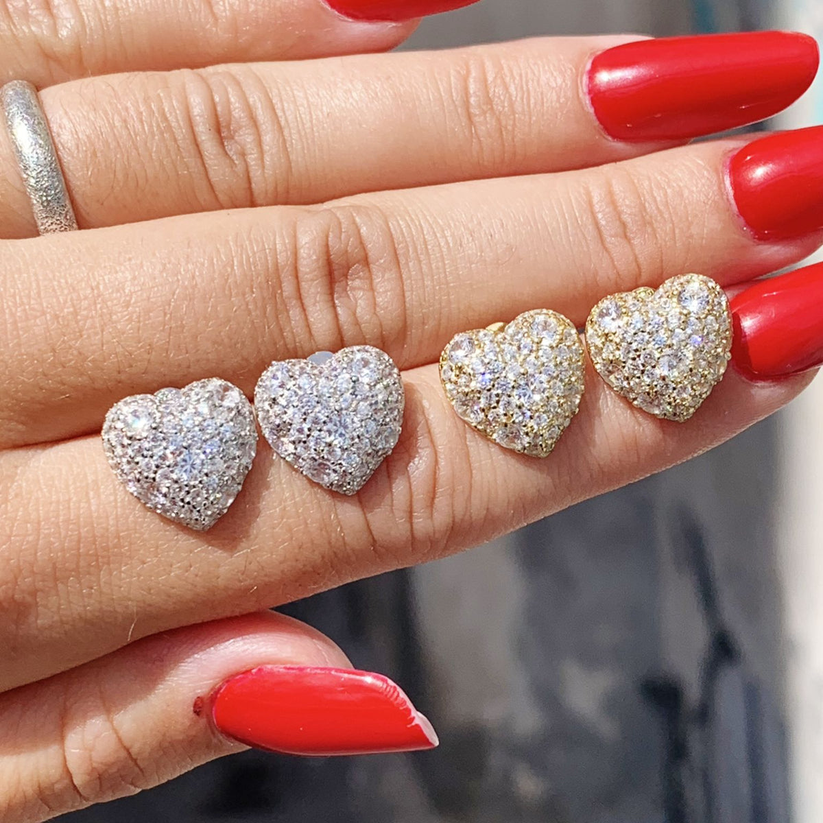 Orecchini cuore luxury