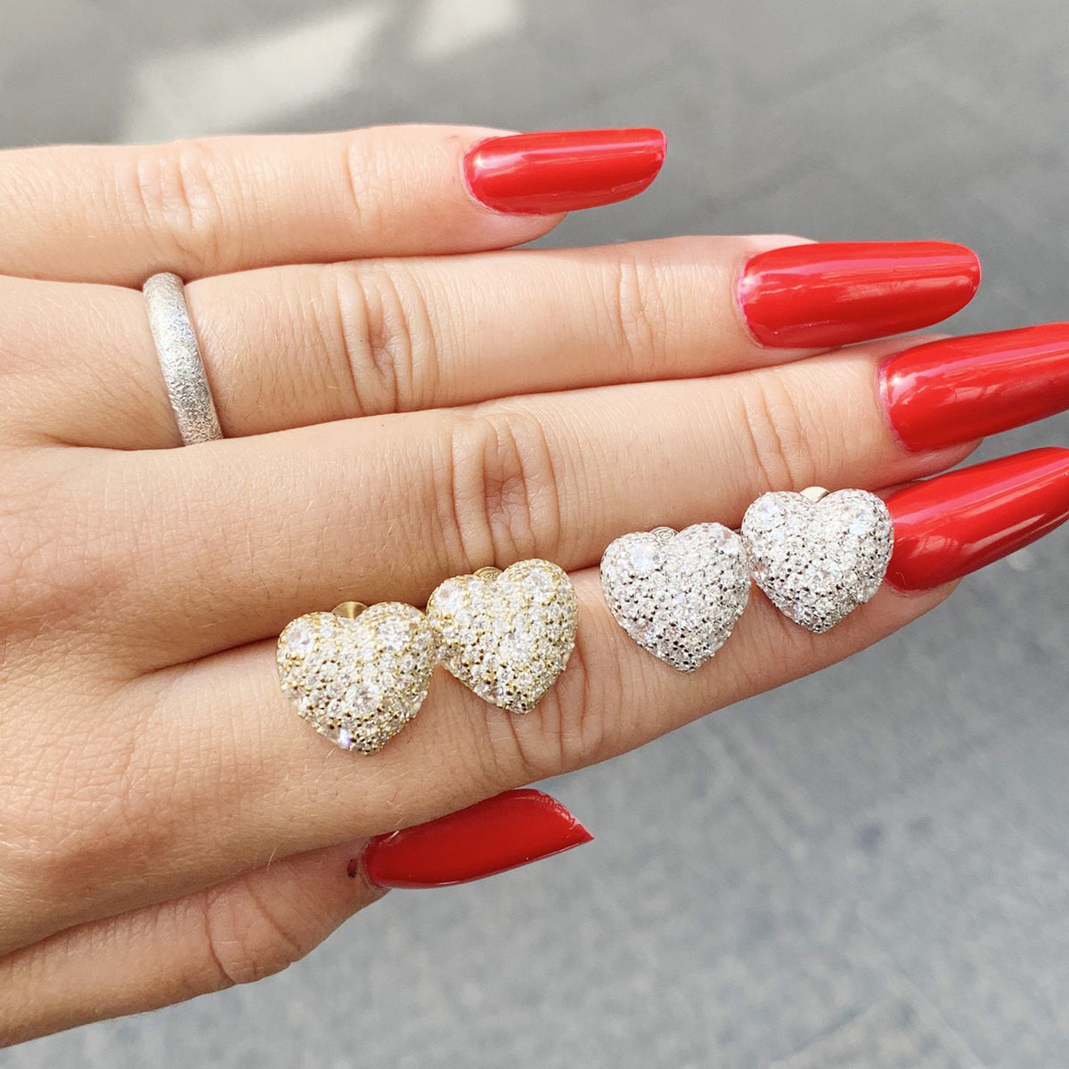 Orecchini cuore luxury