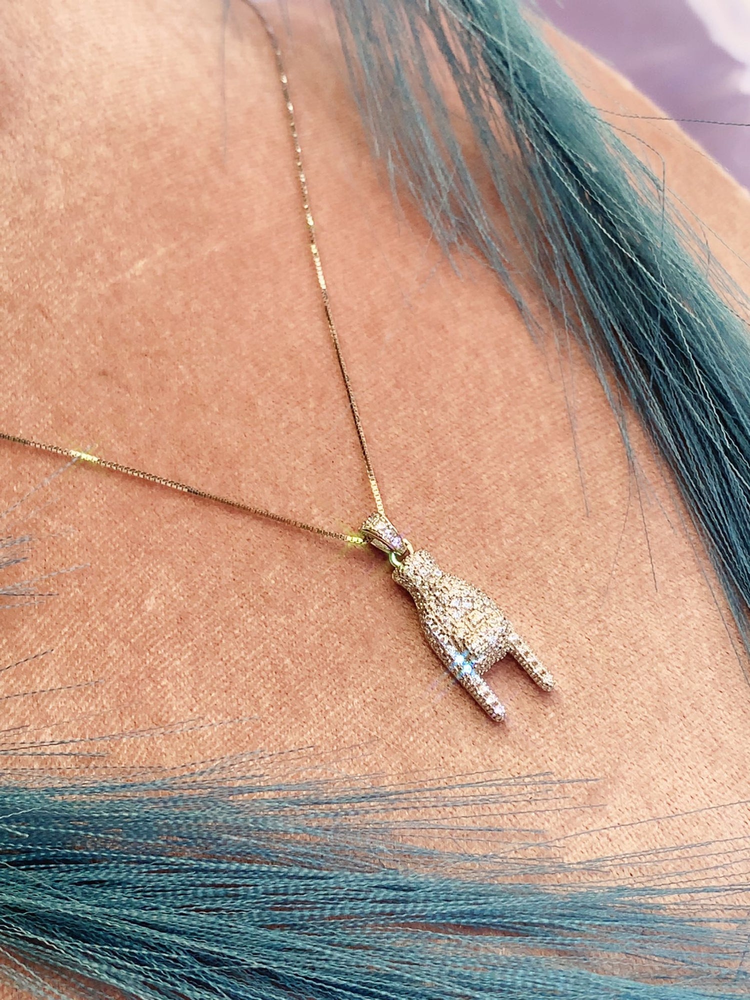 Collana corna shine