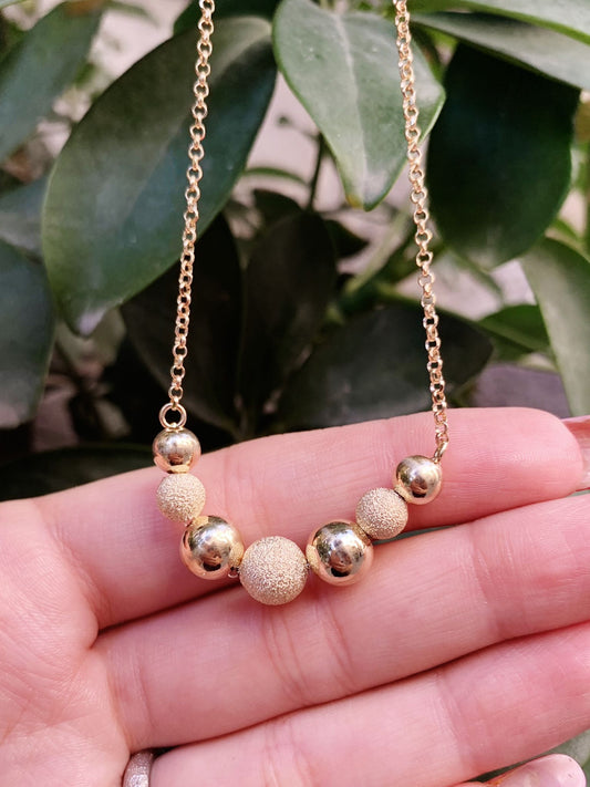 Collane sfere gold