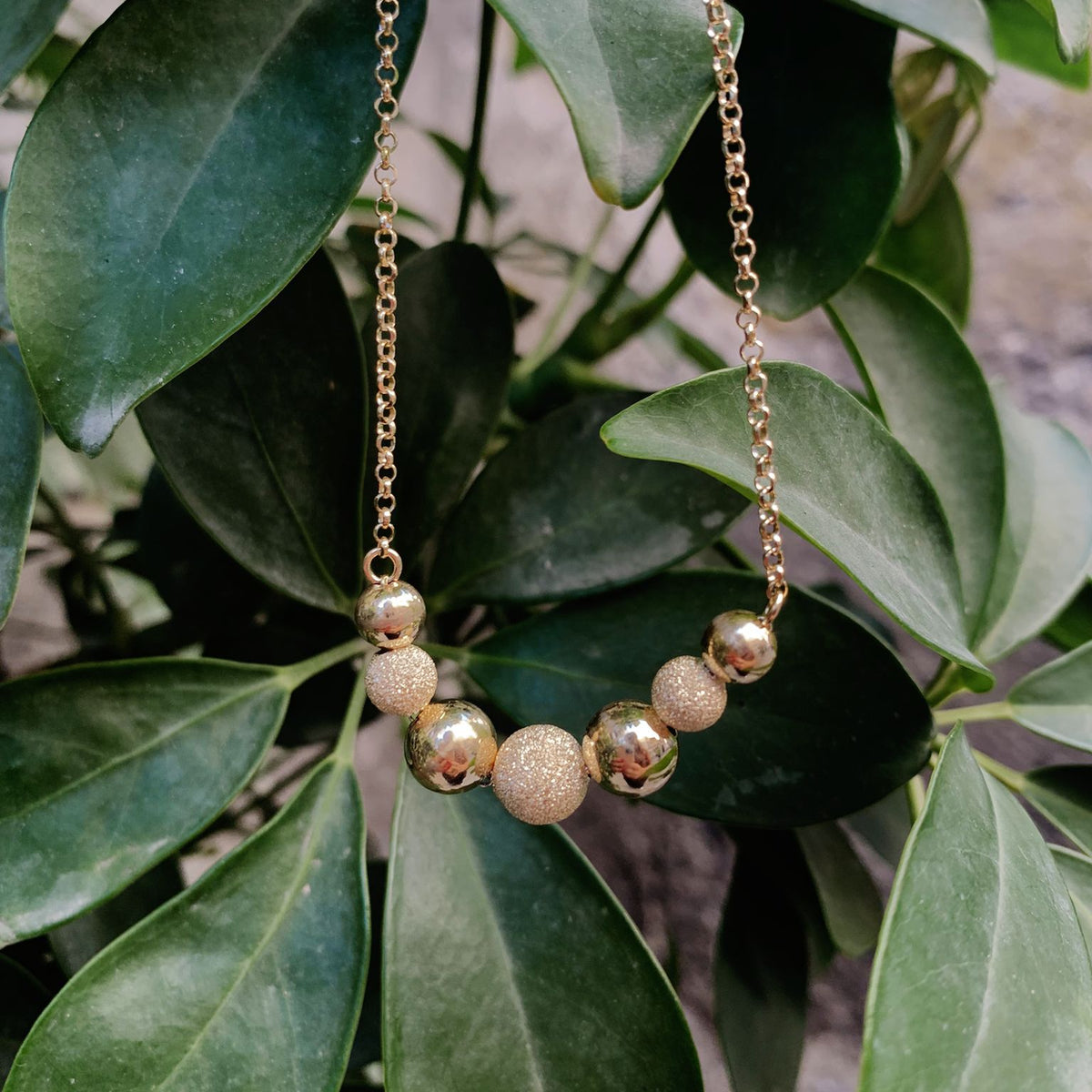 Collane sfere gold