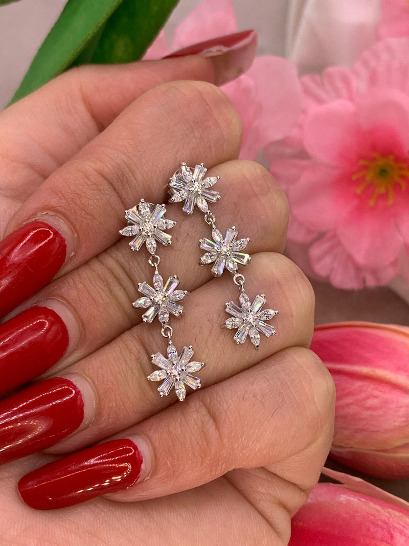 Orecchini tris margherite