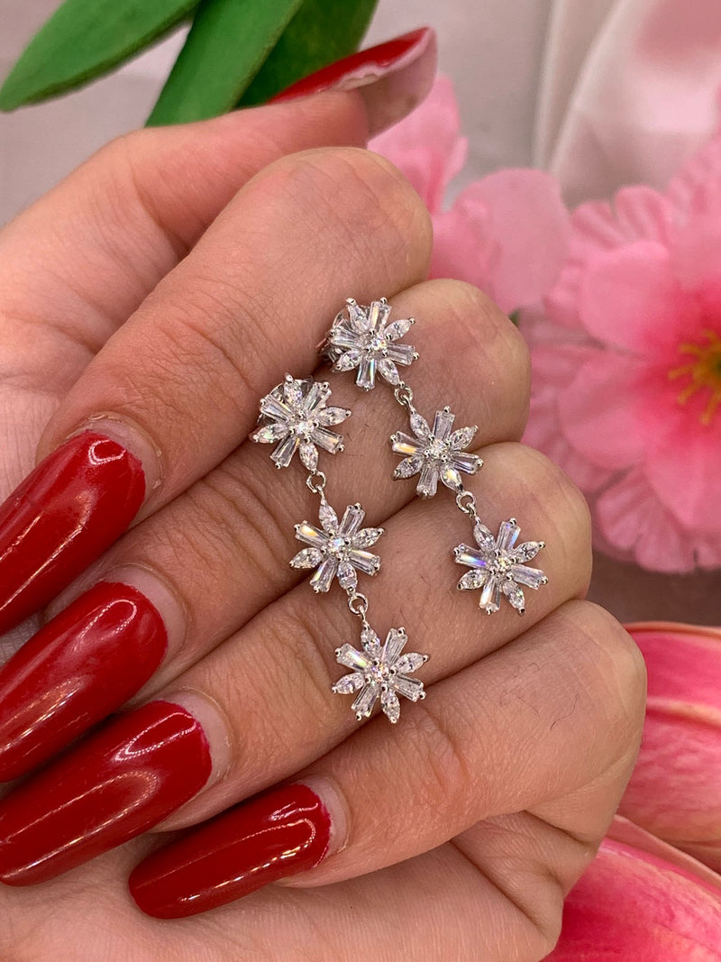 Orecchini tris margherite