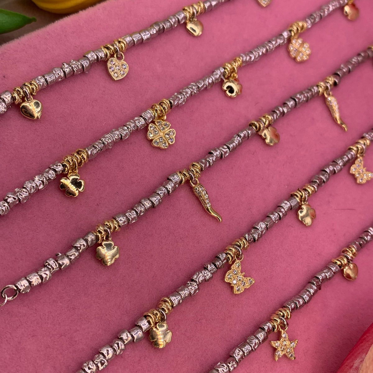 Bracciale rotelle con charm