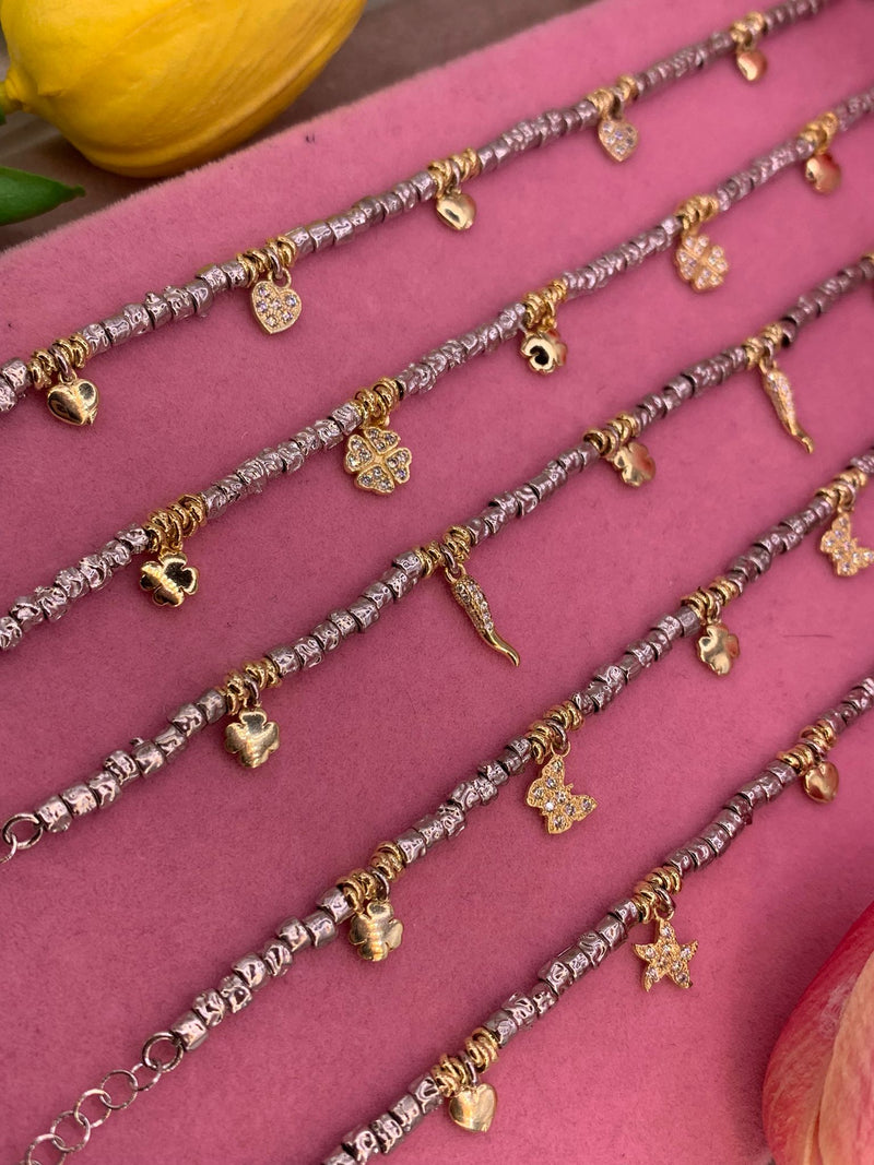 Bracciale rotelle con charm