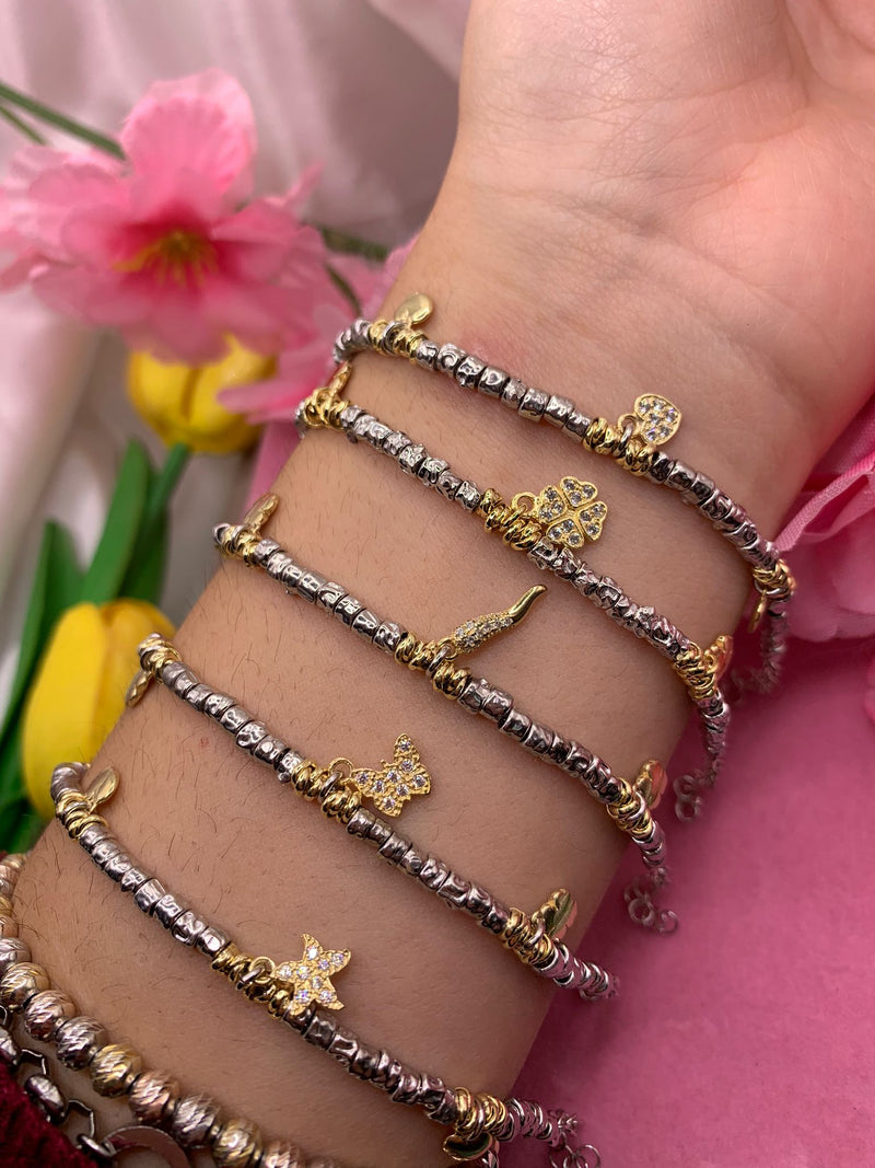 Bracciale rotelle con charm
