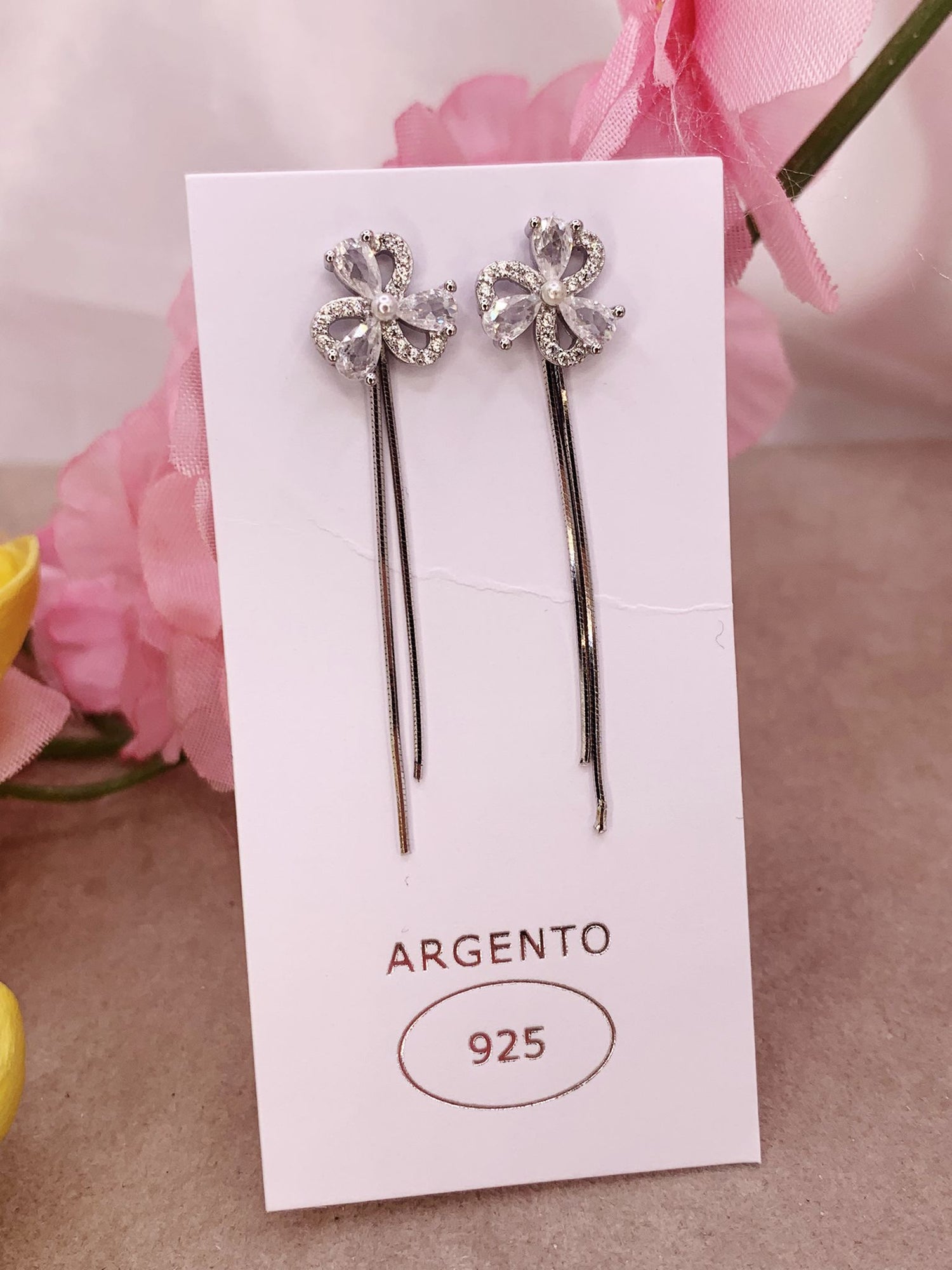 Orecchini elica due fili