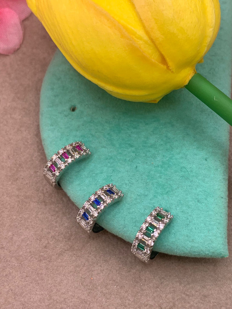 Orecchini cerchietti tiara