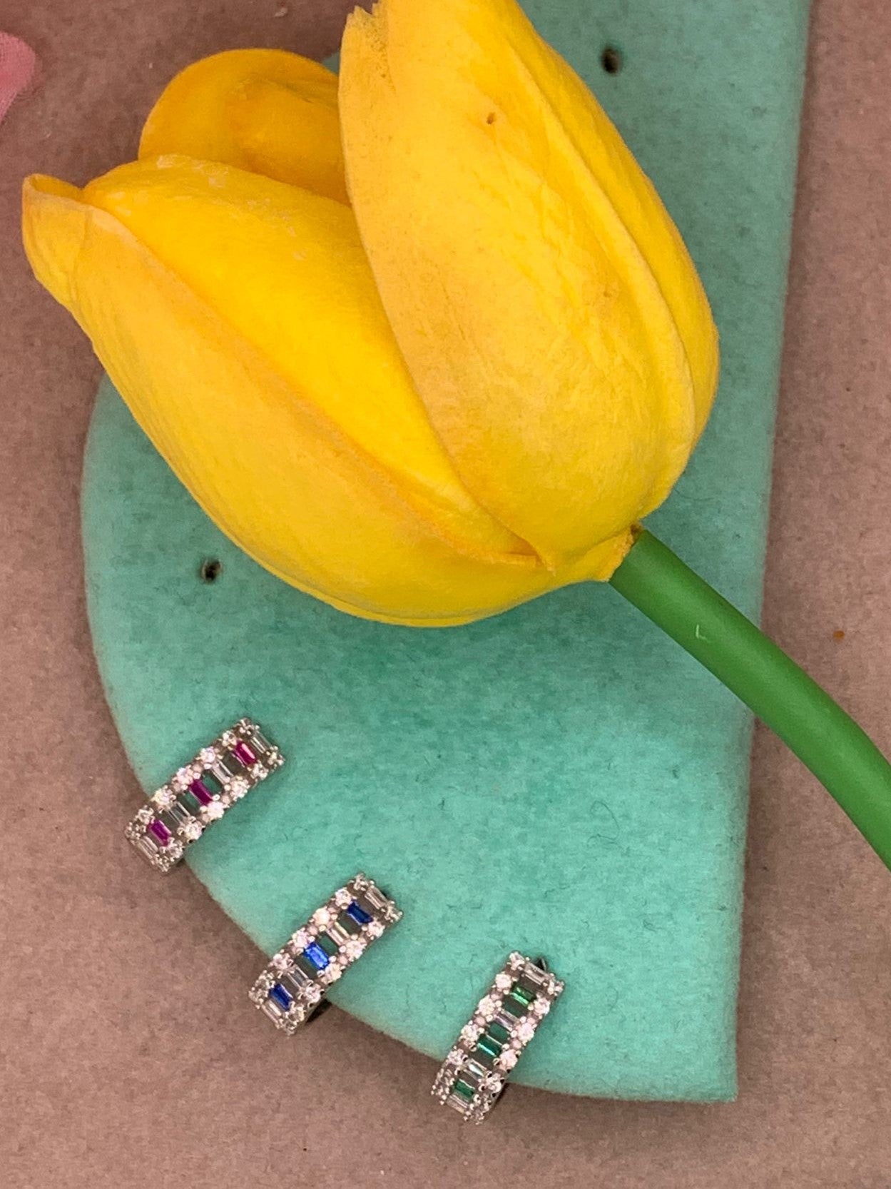 Orecchini cerchietti tiara