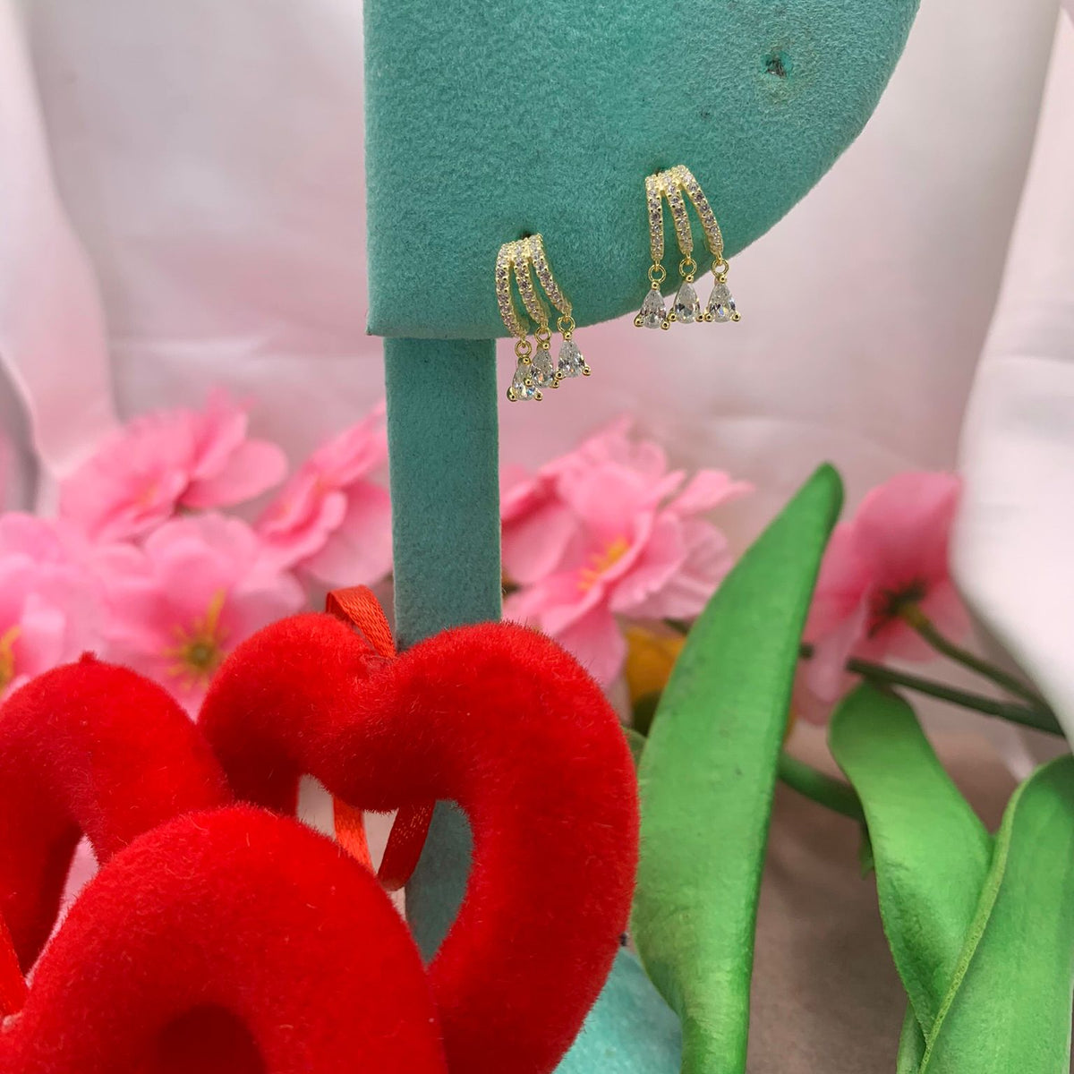 Orecchini tris chandelier