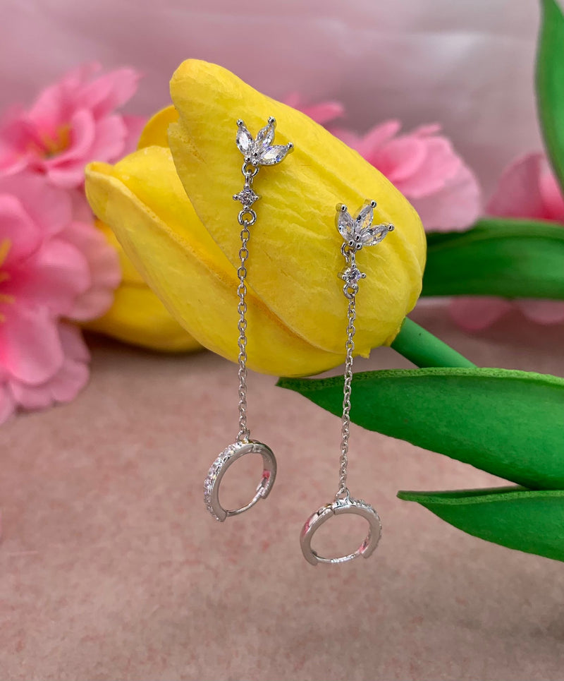 Orecchini chain flower