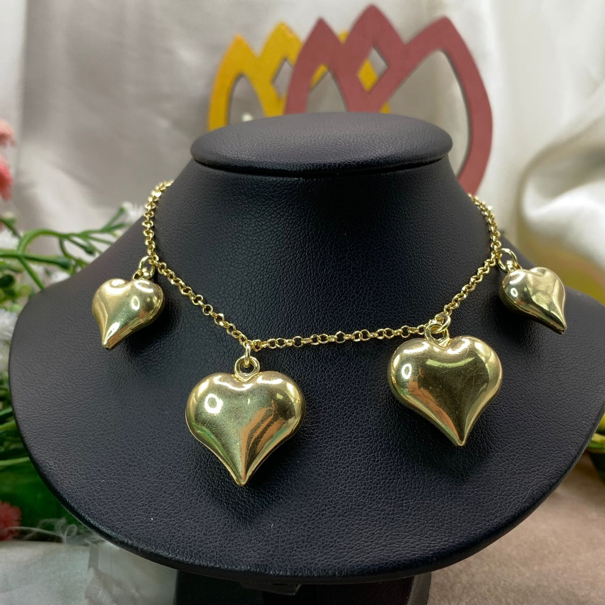 Collana quattro cuori