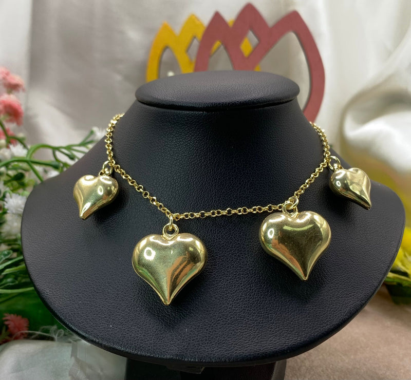Collana quattro cuori