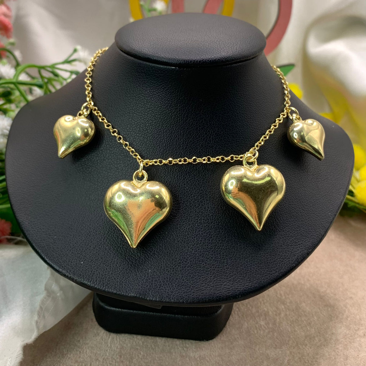 Collana quattro cuori