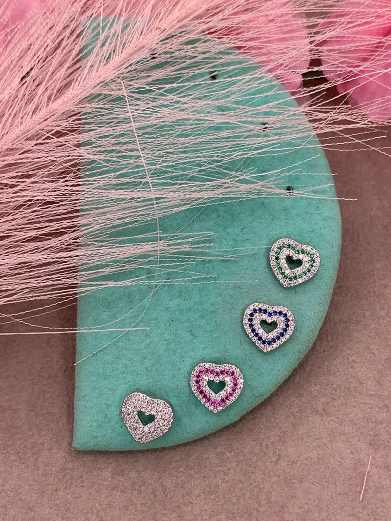 Orecchini cuore traforato