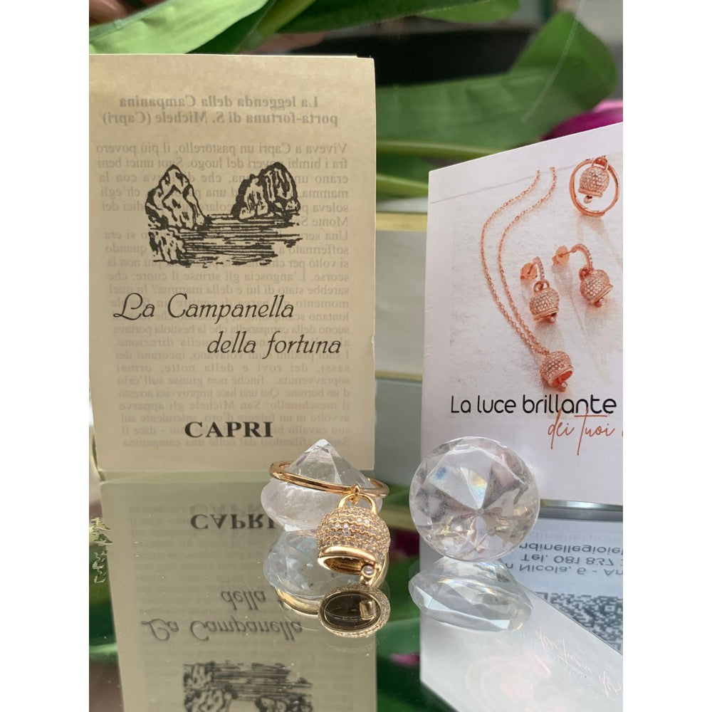 anello campanella porta fortuna made in capri