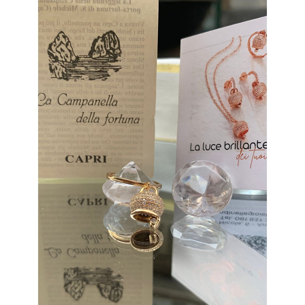 anello campanella porta fortuna made in capri