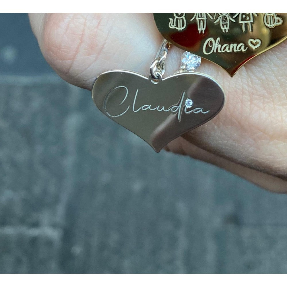 Anello cuore diamond personalizzato